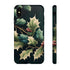 Dark Green Festive Holly in Watercolor - Impact Resistant Phone Case iPhone XS MAX Glossy